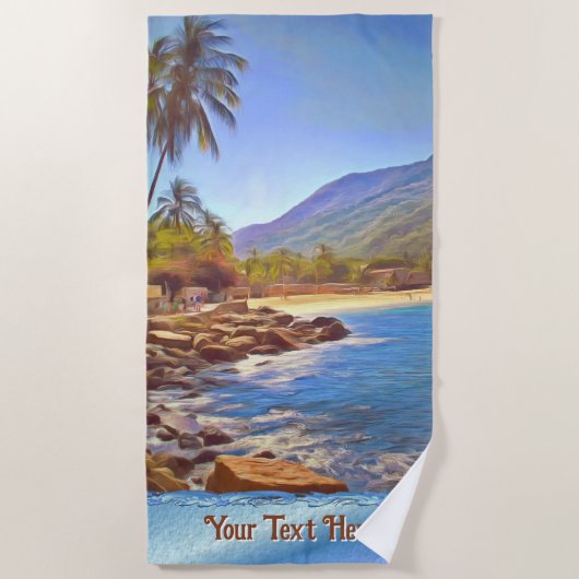 Yelapa Beach 761 Strandtuch (Vorderseite)