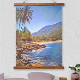 Yelapa Beach 761 Wandteppich Mit Holzrahmen