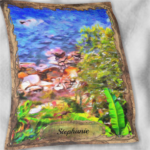 Yelapa Landschaftlich Path View 0819 Fleecedecke
