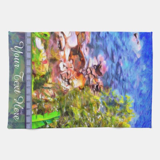 Yelapa Landschaftlich Path View 0819 Geschirrtuch (Horizontal)