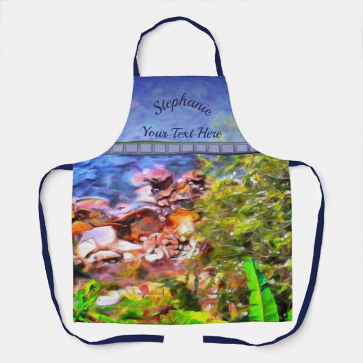 Yelapa Landschaftlich Path View 0819 Schürze (Vorderseite)