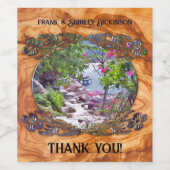 Yelapa Trail Vielen Dank 821 Weinetikett (Einzelnes Label)