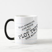 "Yell PLOT DREHUNG! & Move On" Morphing-Tasse Verwandlungstasse (Links)