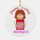 Yelling Bingo Keramikornament (Vorne)