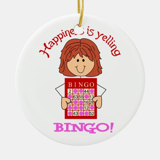 Yelling Bingo Keramikornament (Vorne)