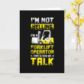 Yelling Forklift Operator Karte (Gelbe Blume)