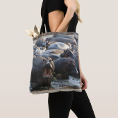 Yelling Hippo Tote Bag Tasche (Von Nahem)