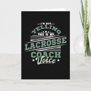 Yelling Lacrosse Coach Karte