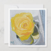Yelllow Rose in Glass Jar (Vorderseite)
