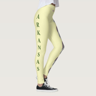 Yello Arkansas Staat Blume Apple Blossom Leggings