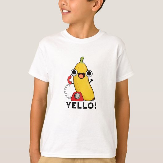 Yello Funny Frucht Yellow Banana Pun T-Shirt (Vorderseite)