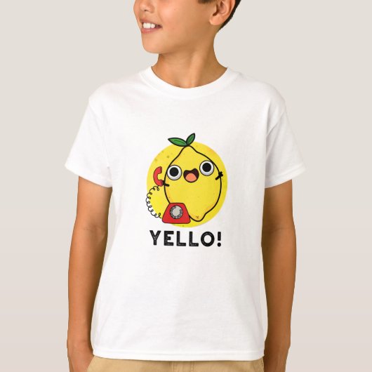 Yello Funny Yellow Lemon Pun T-Shirt (Vorderseite)