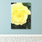 Yello-Rose Leinwanddruck (Insitu (Holzboden))