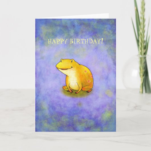 Yellor Frog Card(benutzerdefinierbar) Karte (Vorderseite)