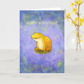 Yellor Frog Card(benutzerdefinierbar) Karte (Gelbe Blume)