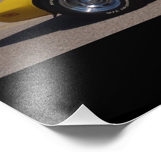 Yellow 1973 Corvette Stingray Fotodruck (Ecke)