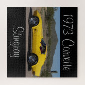 Yellow 1973 Corvette Stingray Puzzle (Horizontal)