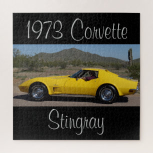 Yellow 1973 Corvette Stingray Puzzle