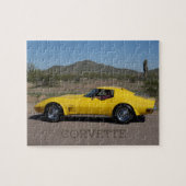 Yellow 1973 Corvette Stingray Puzzle (Horizontal)