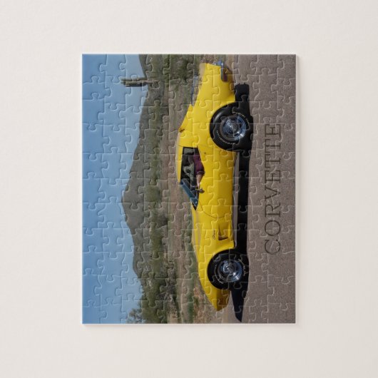 Yellow 1973 Corvette Stingray Puzzle (Vertikal)