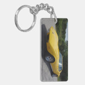 Yellow 1973 Corvette Stingray Schlüsselanhänger (Vorderseite links)