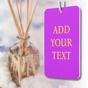 Yellow 3D Magazine Moderner Name Trendy Cool Lil Autolufterfrischer