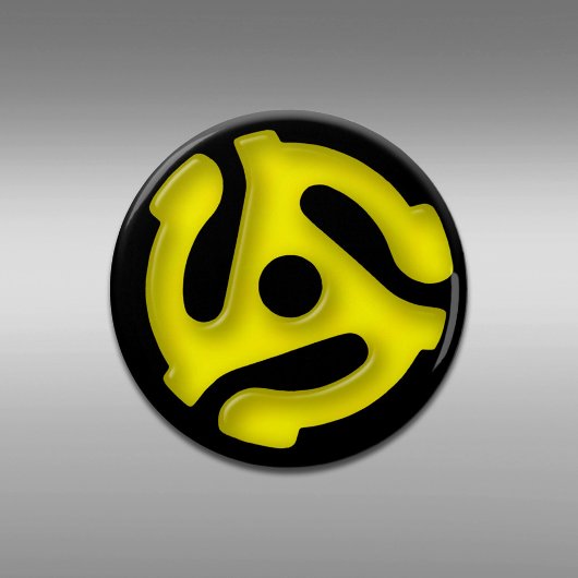 Yellow 45-RPM-Aufzeichnungsadapter Flaschenöffner