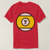 Yellow 9 Pool Ball T-Shirt (Design vorne)
