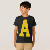 Yellow a' On Red für Alvin Costume Halloween und F T-Shirt (Vorne ganz)