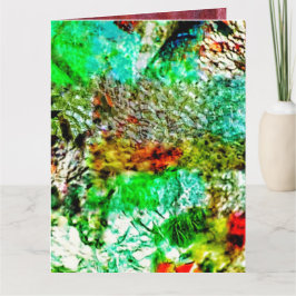 Yellow abstract Folded Greeting Card,Mild yellow  Karte