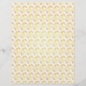 Yellow Abstract Roses Bulk Scrapbook Paper Pages Flyer (Hinten)
