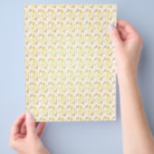 Yellow Abstract Roses Bulk Scrapbook Paper Pages Flyer (Hand)