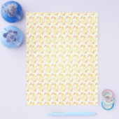 Yellow Abstract Roses Bulk Scrapbook Paper Pages Flyer (Einzeln)