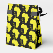 Yellow Africa Map Musterpapier Gefallen Geschenkbo Geschenkschachtel (Rückseite)