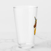 Yellow Afro Unicorn Glas (Rechts)