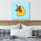 Yellow Afro Unicorn Leinwanddruck (Insitu (Schlafzimmer))