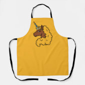 Yellow Afro Unicorn Schürze (Vorderseite)