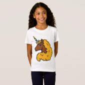 Yellow Afro Unicorn T-Shirt (Vorne ganz)