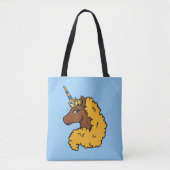 Yellow Afro Unicorn Tasche (Vorderseite)
