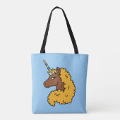Yellow Afro Unicorn Tasche (Rückseite)