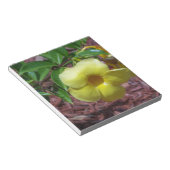 Yellow Alamanda Blume Notizblock (angewinkelt)