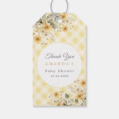 Yellow Albern Goose Baby Show Danke Geschenkanhänger (Rückseite)