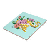 Yellow Albino Ball Python Fliese (Seite)