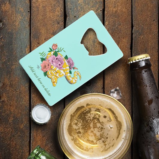 Yellow Albino Ball Python Geldbeutel Flaschenöffner