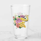 Yellow Albino Ball Python Glas (Rückseite)