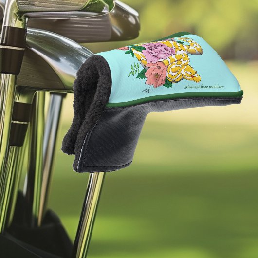 Yellow Albino Ball Python Golf Headcover