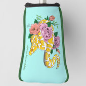 Yellow Albino Ball Python Golf Headcover (Rotieren 90)