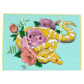 Yellow Albino Ball Python Große Geschenktüte (Rückseite)