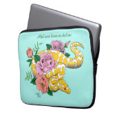 Yellow Albino Ball Python Laptopschutzhülle (Vorderseite Links)