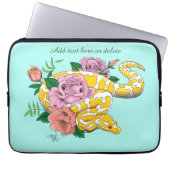 Yellow Albino Ball Python Laptopschutzhülle (Vorderseite)